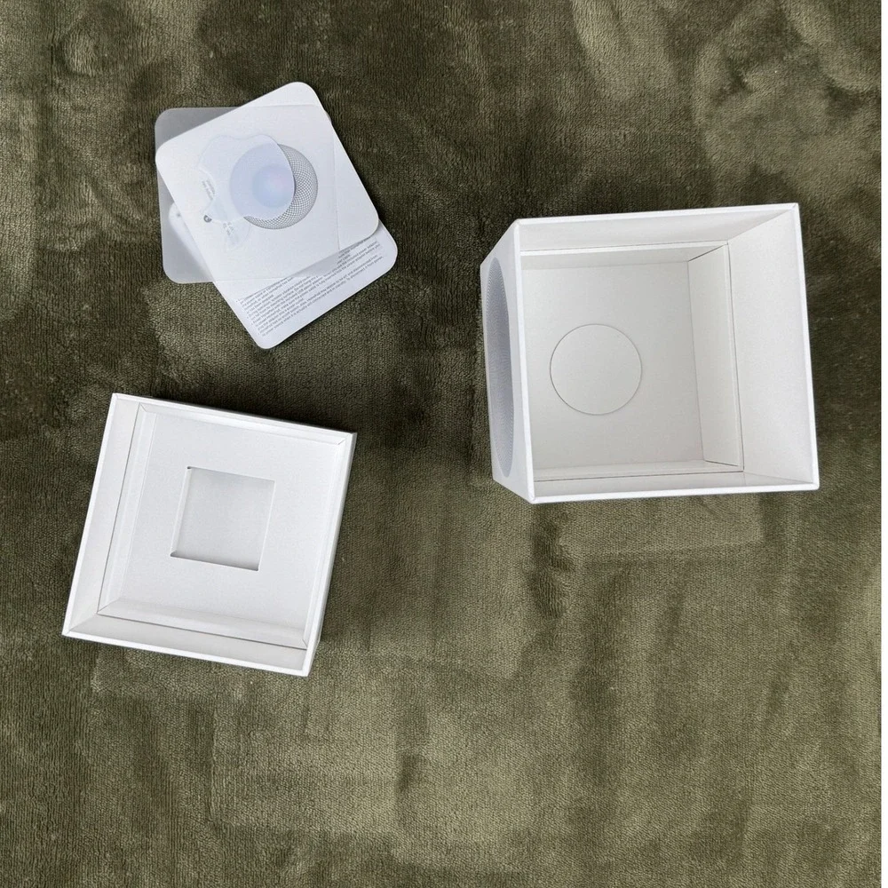 Apple HomePod mini White Smart Speaker box only Siri Voice Control MJ2E3LL/A